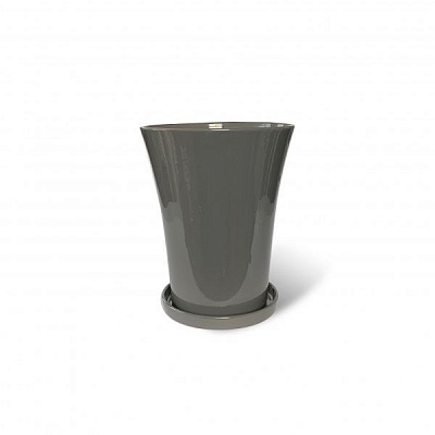 Горщик керамічний Резон Дзвіночок 4,5л сірий