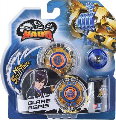 Дзиґа Auldey Infinity Nado серія Стандарт Glare Aspis з пристроєм старту YW624304