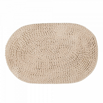 Килимок для ванної кімнати Homeline Lira 70х120 см овал бежевий