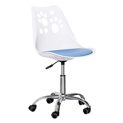 Кресло детское Evo-kids Indigo H-232 W/BL белый/голубой