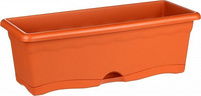 Ящик балконный Plastiken Jardinera терракот прямоугольный 17л (7551 Ter) терракот 