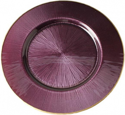 Блюдо Dekor Cam Focus 32,5 см фиолетовый