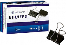 Біндер Navigator 41 мм 12 шт. чорний 75318-NV 