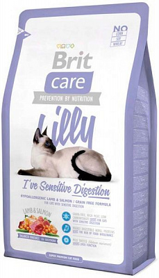 Корм Brit Care Lilly I have Sensitive Digestion з ягням та лососем 2 кг