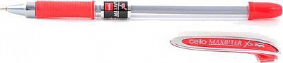 Ручка шариковая Cello Maxriter XS масляная красная 
