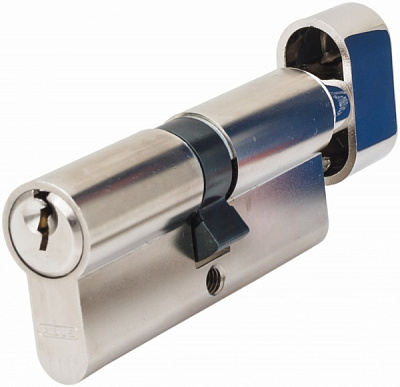 Цилиндр Abus KE50 30x30 ключ-вороток 60 мм матовый никель