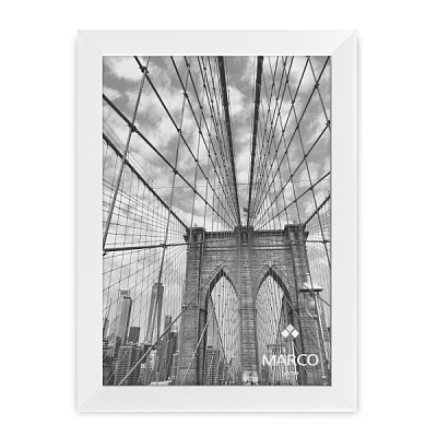 Рамка для фотографії зі склом MARCO decor 2216 1 фото 15х20 см білий