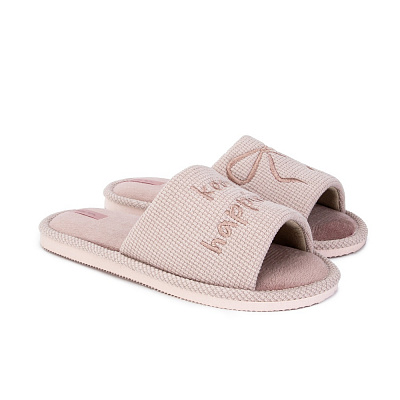 Капці домашні Twins HS-VL вишивка/аплікація бант 14143 р.36/37 рожевий