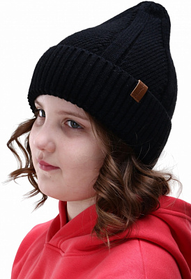 Шапка HW вязаная унисекс р.54-56 темно-серый