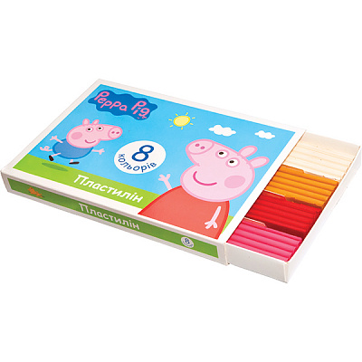 Пластилин Свинка Пеппа 8 шт. Перо