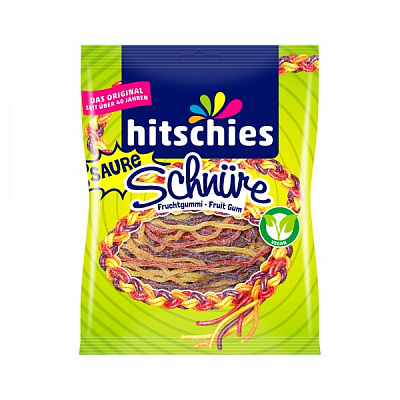 Конфеты жевательные Hitschler Bunte Schnure Sauer gezuckert 125 г 
