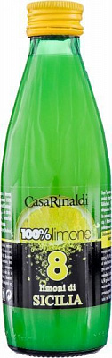 Сок лимонный Casa Rinaldi 100% 250 мл (8006165403153)