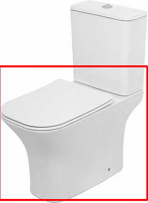 Чаша унітаза GERD Rimless 3/6 л S/C slim