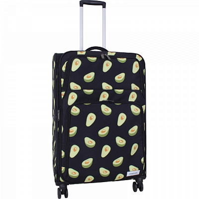 Валіза Bagland Валенсiя Авокадо L 83 л чорний суб.763 (37966274)