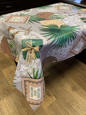 Скатертина флізелін ES0645-9 135x200 см мульті Даріана