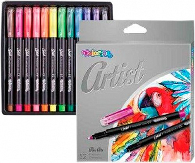Набор линеров Artist 12 цветов 0.8 мм 