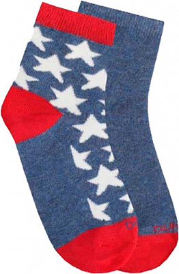 Набір для хлопчиків Duna 2 пари шкарпеток 1072 р.20–22 меланж/джинс