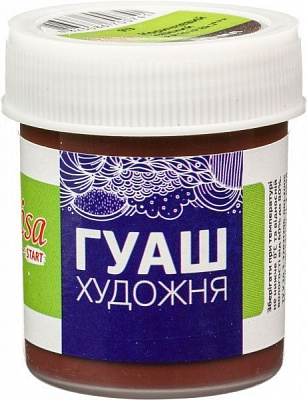 Краска гуашевая Коричневая темная 40 мл 323913 Rosa Start