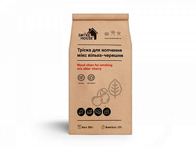 Щепа для копчения Smoke House микс ольха-черешня 350 г