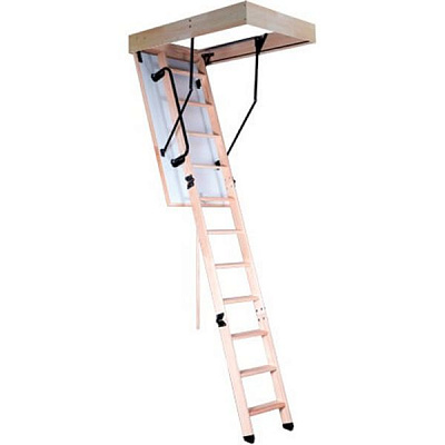 Лестница чердачная Oman Termo Design H280 (120x70) с поручнем