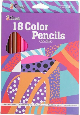 Олівці кольорові Abstraction фіолетовий 18 шт.