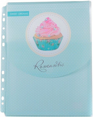 Папка-конверт на липучке с перфорацией А4 Sweet Dreams L6204 LEO