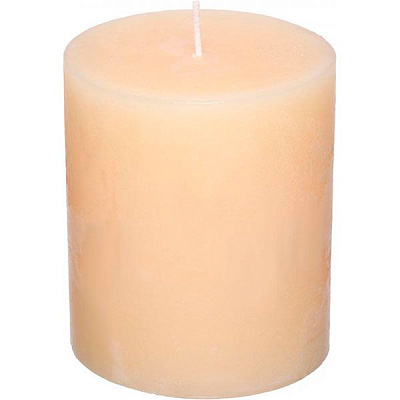 Свеча Цилиндр Рустик айвори 120 мм