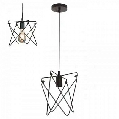 Светильник подвесной HOROZ ELECTRIC Kepler 1x60 Вт E27 черный 021-011-0001-010 