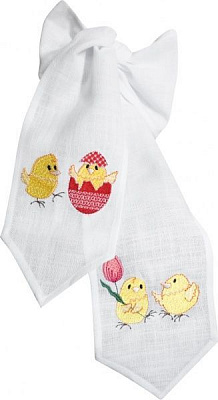 Бант Эдельвика пасхальный 422-19/00 13x142 см белый 