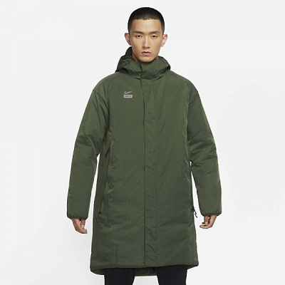 Куртка-парка Nike M NK FC LNGR SDLN FILLED JKT DJ0991-335 р.XL зеленый