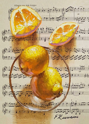 Репродукция Лимоны 35x50 см Арт Фемелі 