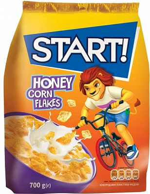 Хлопья START кукурузные медовые м/у 700 г 