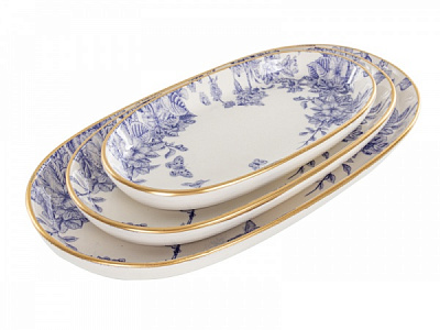 Набір блюд овальних Butterfly 3 предмети 769-005 Lefard