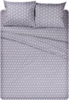 Комплект постельного белья Basic 2 серый La Nuit 