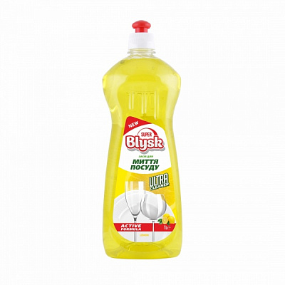 Средство для ручного мытья посуды SUPER Blysk Лимон 1л