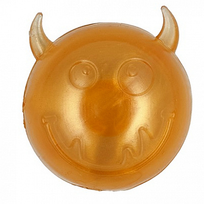 Мяч AnimAll Чертик с пищалкой 45 мм золото