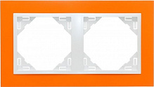 Рамка двомісна Efapel ANIMATO Logus універсальна оранжевий/металік крижаний 90920 TJG