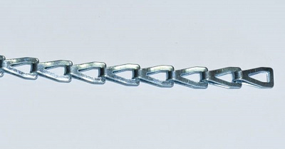 Ланцюг 0,9 мм 1 м декоративний штампований цинк DIN 5279