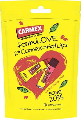 Набір подарунковий для жінок Carmex Бальзами для губ Класика & Гранат