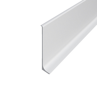 Плінтус алюмінієвий накладний АЛЮПРО AS ПАС-3818 сірий 80х2500 мм