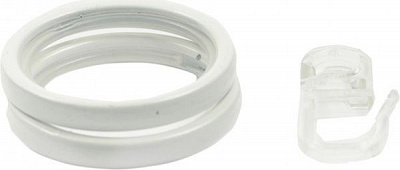 Кольцо Gardinia Chicago наборной d20 мм белый 