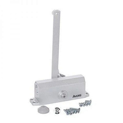 Доводчик дверний Avers DC-65-SL срібний 65 кг