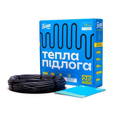 Нагрівальний кабель ZUBR DC Cable 17 / 1670 Вт 97 м