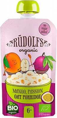 Каша молочная Rudolfs от 6 месяцев з манго та маракуєю 110 г 