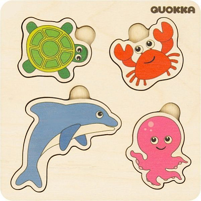 Пазл-вкладиш Quokka 4 Морських жителів 6333903