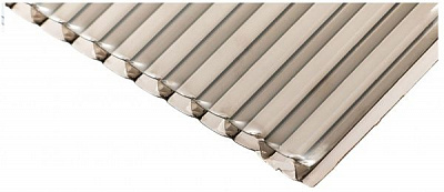 Полікарбонатний лист Bauglas ST Longlife 3000x1050x8 мм бронзовий