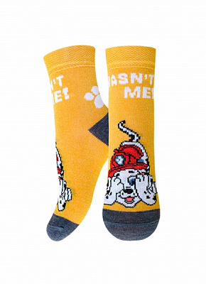 Шкарпетки унісекс Conte-Kids 3072 Paw Patrol (малюнок) 738 р.15-16 гірчичний