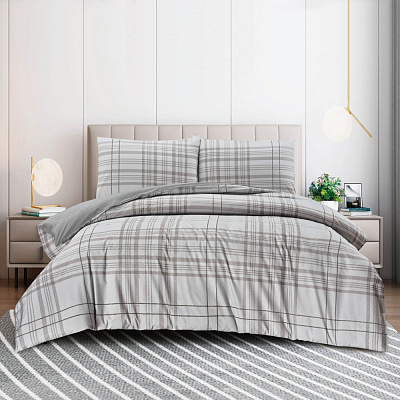 Комплект постільної білизни Paul 2 сірий La Nuit