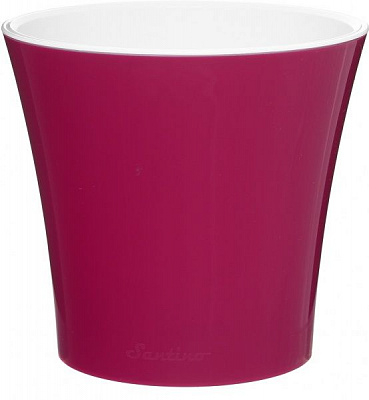 Горщик пластиковий Santino Арте круглий 5л ліловий