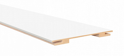 Доборная планка ОМиС универсальная со шпугой 140х10х2050 мм белый гладкий